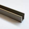 Profil U9 pour paroi de douche - Inox brossé