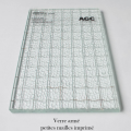 Verre imprimé armé Petites Mailles